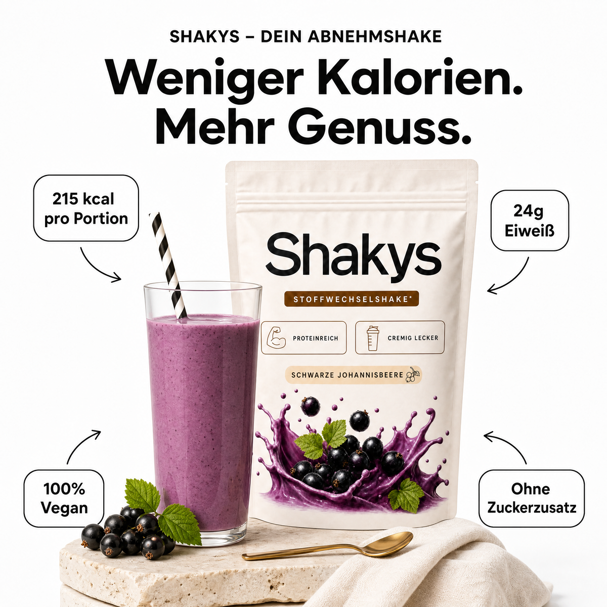 Abnehm-Shake Schwarze Johannisbeere