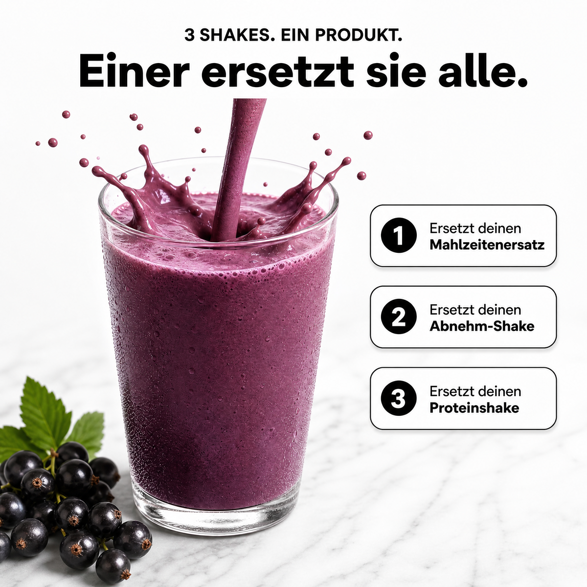 Abnehm-Shake Schwarze Johannisbeere