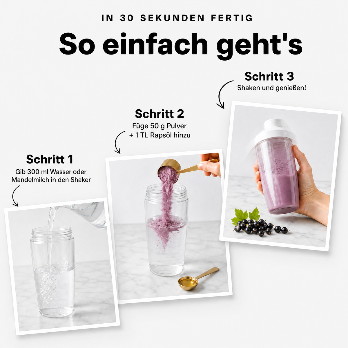 Abnehm-Shake Schwarze Johannisbeere
